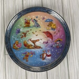 Winnie the Pooh Bradford Exchange Hundred Acre Seasons Happiness Disney Plate